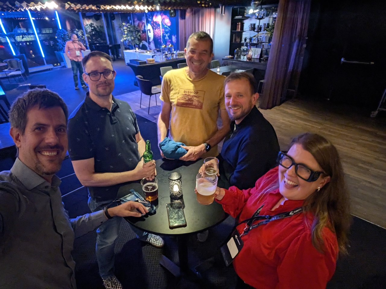 Attendees at the evening reception after the Nordic APIs UnConference